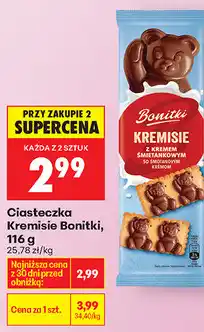 Biedronka Ciasteczka Kremisie Bonitki oferta