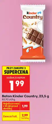 Biedronka Baton Kinder Country oferta