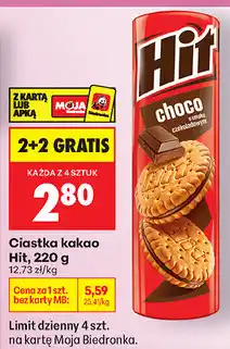 Biedronka Ciastka kakao Hit oferta