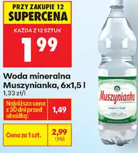 Biedronka Woda mineralna Muszynianka oferta