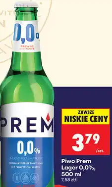 Biedronka Piwo Prem Lager 0,0% oferta