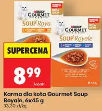 Biedronka Karma dla kota Gourmet Soup Royale oferta