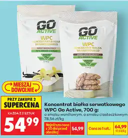 Biedronka Koncentrat białka serwatkowego WPC Go Active o smaku waniliowym oferta