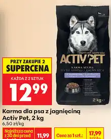 Biedronka Karma dla psa z jagnięciną Activ Pet oferta