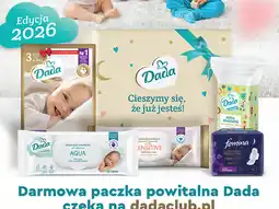 Biedronka Darmowa paczka powitalna Dada (Pieluszki, chusteczki, płatki, podpaski) oferta