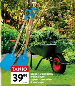 Intermarche Szpadel z trzonkiem drewnianym, łopatą z trzonkiem drewnianym oferta