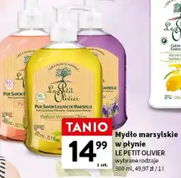 Intermarche Mydło marsylskie w płynie wybrane rodzaje oferta