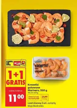 Biedronka Krewetki gotowane Marinero 250 g oferta