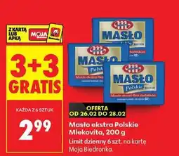 Biedronka Masło Ekstra Polskie Mlekovita , 200 g oferta