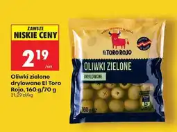 Biedronka Oliwki zielone drylowane El Toro Rojo, 160 g/70 g oferta