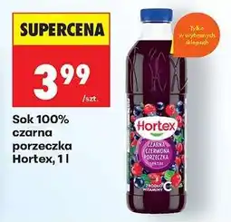Biedronka Sok 100% czarna porzeczka Hortex, 1 l oferta
