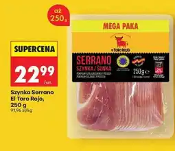 Biedronka Szynka Serrano El Toro Rojo, 250 g oferta