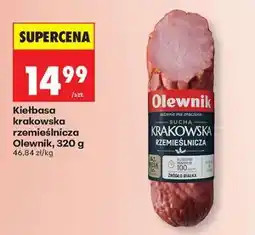 Biedronka Kiełbasa krakowska rzemieślnicza Olewnik, 320 g oferta