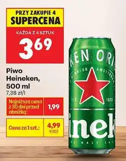 Biedronka Piwo Heineken 500 ml oferta