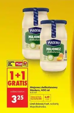 Biedronka MAJONEZ DELIKATESOWY MADERO, 400 ML oferta