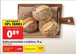 Biedronka Bułka poznańska z makiem, 75 g oferta