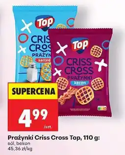 Biedronka Prażynki Criss Cross Top, 110 g oferta