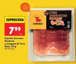 Biedronka Szynka Serrano Reserva z oregano El Toro Rojo, 70 g oferta