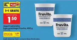 Biedronka Jogurt naturalny typu greckiego Fruvita, 400 g oferta