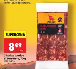 Biedronka Chorizo Iberico El Toro Rojo, 70 g oferta