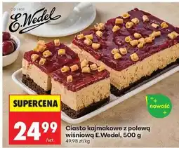 Biedronka Ciasto kajmakowe z polewą wiśniową E.Wedel, 500 g oferta