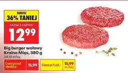 Biedronka Big burger wołowy Kraina Mięs, 380 g oferta