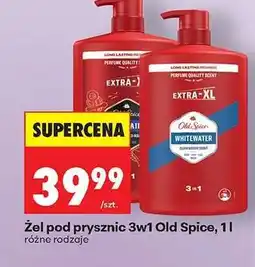 Biedronka Żel pod prysznic 3w1 Old Spice, 1l oferta