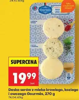Biedronka Deska serów z mleka krowiego, koziego i owczego Gourmés, 270 g oferta