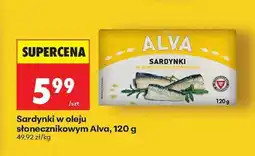 Biedronka Sardynki w oleju słonecznikowym Alva, 120 g oferta