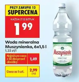 Biedronka Woda mineralna Muszynianka, 6x1,5 l oferta