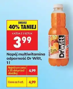 Biedronka Napój multiwitamina odporność Dr Witt, 1 l oferta