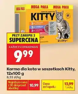 Biedronka Karma dla kota w saszetkach Kitty 12x100 g oferta