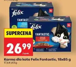Biedronka Karma dla kota Felix Fantastic , 18x85 g oferta
