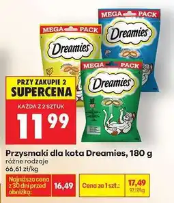 Biedronka Przysmaki dla kota Dreamies, 180 g oferta