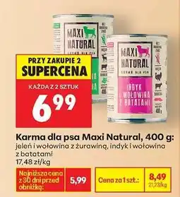 Biedronka Karma dla psa Maxi Natural, 400 g oferta