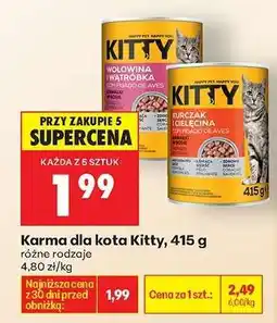 Biedronka Karma dla kota Kitty, 415 g oferta