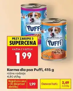 Biedronka Karma dla psa Puffi, 415 g oferta