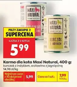 Biedronka Karma dla kota Maxi Natural, 400 g oferta