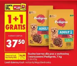 Biedronka Sucha karma dla psa z wołowiną i warzywami Pedigree, 7 kg oferta