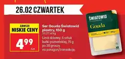 Biedronka Ser Gouda Światowid plastry, 150 g oferta