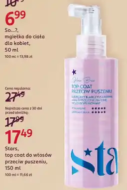 Rossmann Stars, top coat do włosów przeciw puszeniu oferta