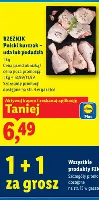 Lidl Rzeźnik polski kurczak - uda lub podudzia oferta