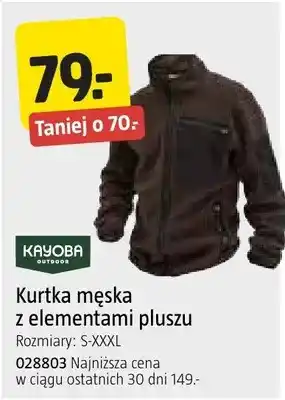 Kurtka męska z elementami pluszu