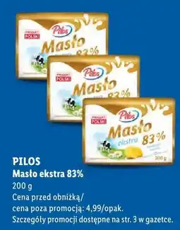 Lidl Masło ekstra 83% oferta