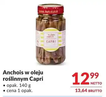 Anchois w oleju roślinnym Capri
