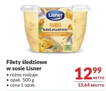 Filety śledziowe w sosie Lisner
