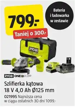 Jula Szlifierka kątowa 18 V 4,0 Ah Ø125 mm oferta