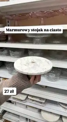 Pepco Marmurowy stojak na ciasto oferta