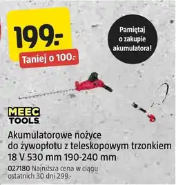 Jula Akumulatorowe nożyce do żywopłotu z teleskopowym trzonkiem 18 V 530 mm 190-240 mm oferta