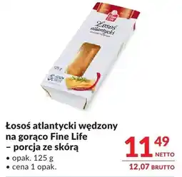 Makro Łosoś atlantycki wędzony na gorąco Fine Life - porcja ze skórą oferta